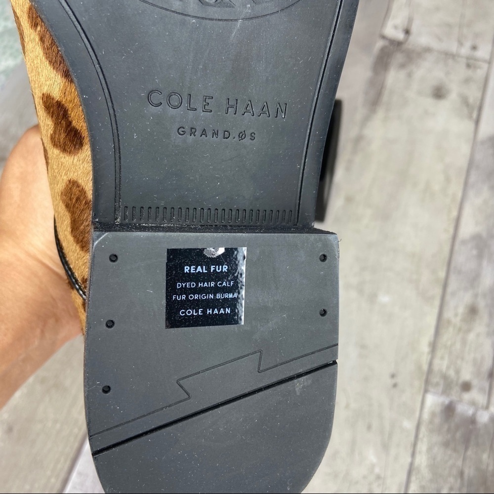 Cole Haan Leopard Mara Grand Chelsea Booties 7B - Picture 6 of 8